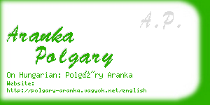 aranka polgary business card